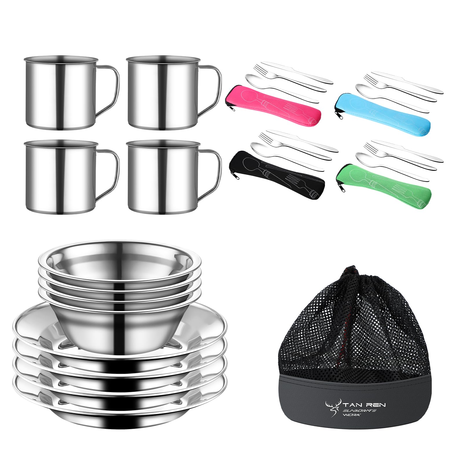 Odoland Set Vajilla Camping Vajilla Camping Persona Odoland