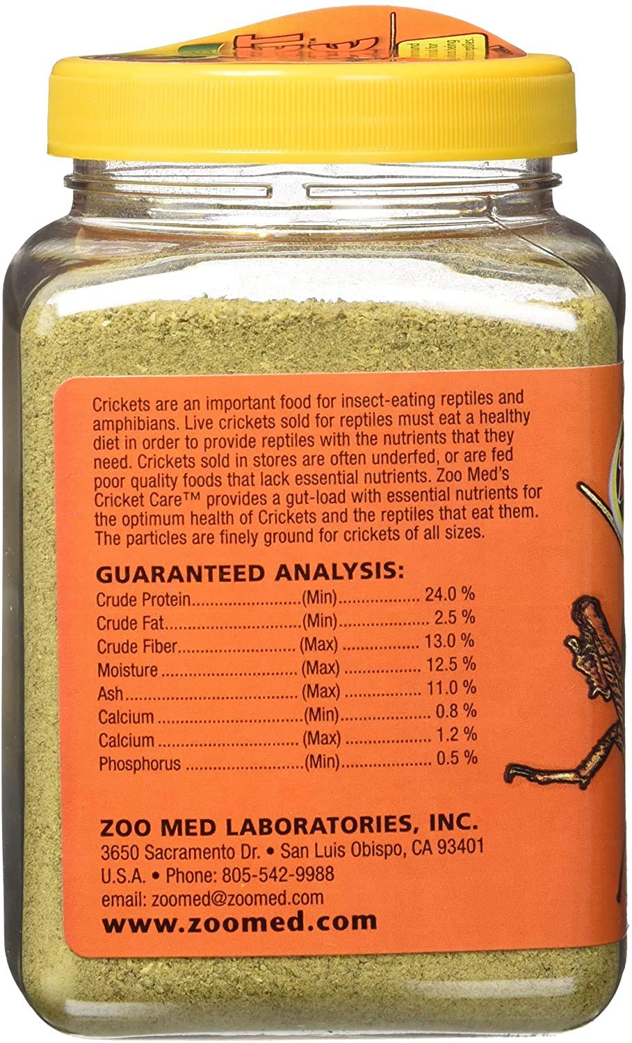 Zoo Med Natural Cricket Care For Crickets Being Fed To Reptiles 10-Oz. - 10 Pack