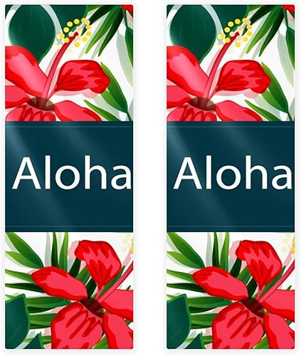 GIAPB 4Pcs Yoga Towel, Microfiber Gym Towels Sports Fitness Workout Sweat Towel for Gym,Floral and Leaves