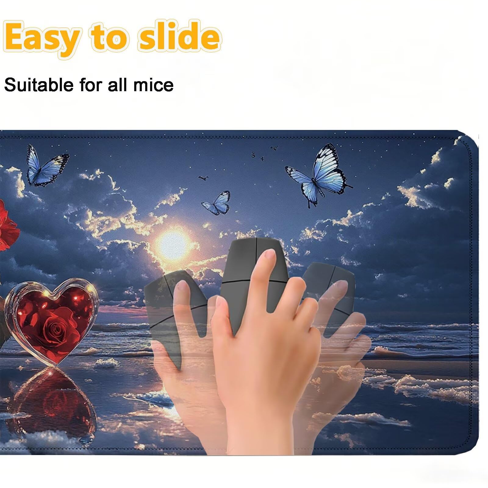 Tappetino Mouse 900x450mm | Superficie Ultra-Liscia | luna 0-z662
