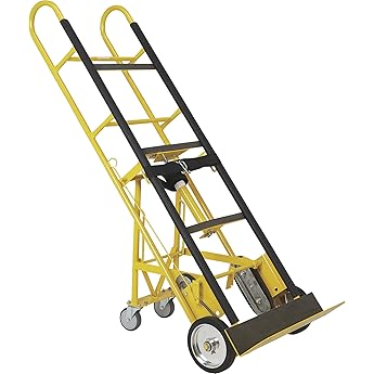 US Cargo Control Appliance Dolly Heavy Duty with Stair Climber & Kickback Wheels, 1,200 LBS Capacity, Industrial Appliance Hand Truck with Single Auto Recoil Strap System, Heavy Duty Steel Hand Truck
