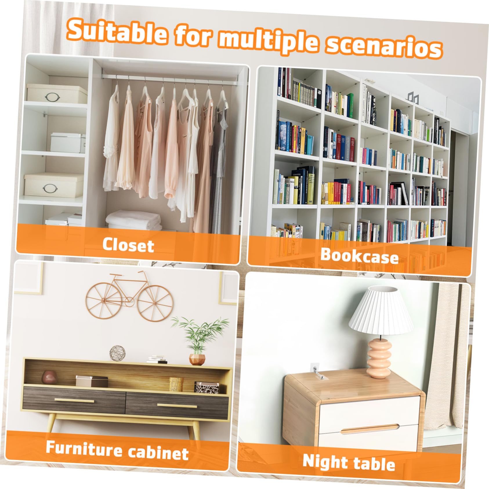 Amosfun Juego De 3 Correas De Seguridad Para Fijación De Muebles A La Pared Sin Taladros Para Cómodas Anclajes De Pared Para Muebles Kit De Punta Robusta Ajuste Amplio 12 Unidades X 3