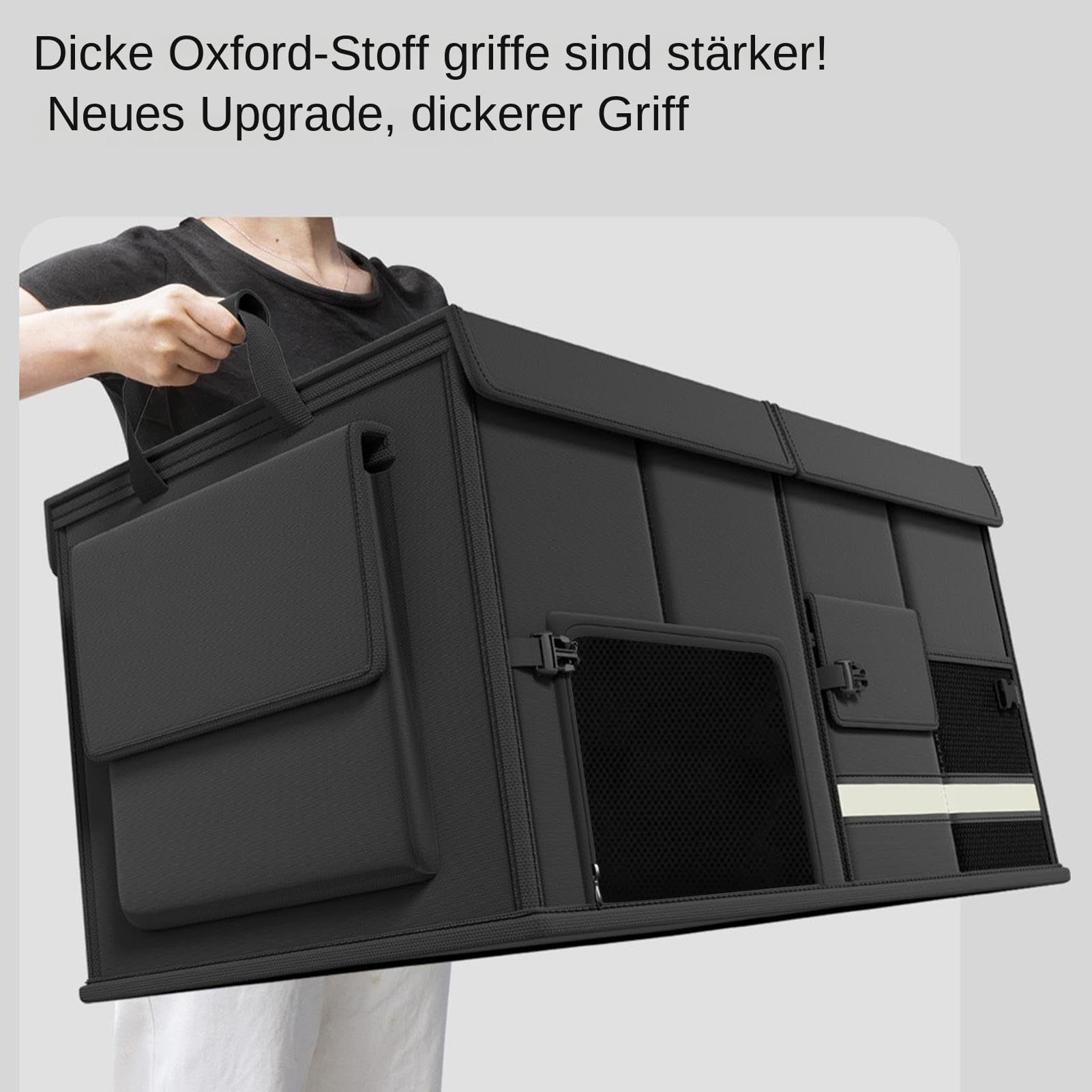 Generisch Organizador de maletero de coche plegable de tela Oxford, 60 L | para viajes, pícnic