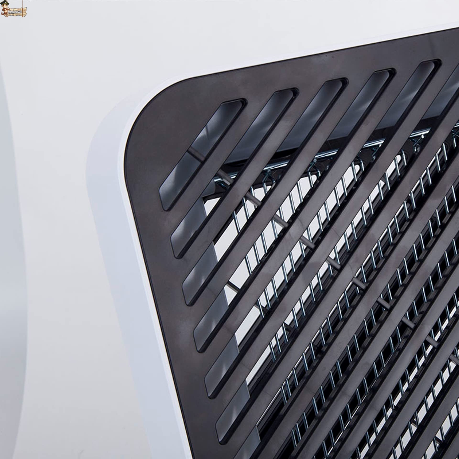 BricoLoco.com Uccide zanzare elettriche, lampada ultravioletta cattura zanzare professionale 30 cm Uso interno commerciale, locale o casa serbatoio insetti estraibile, appendere, scrivania, parete (2)