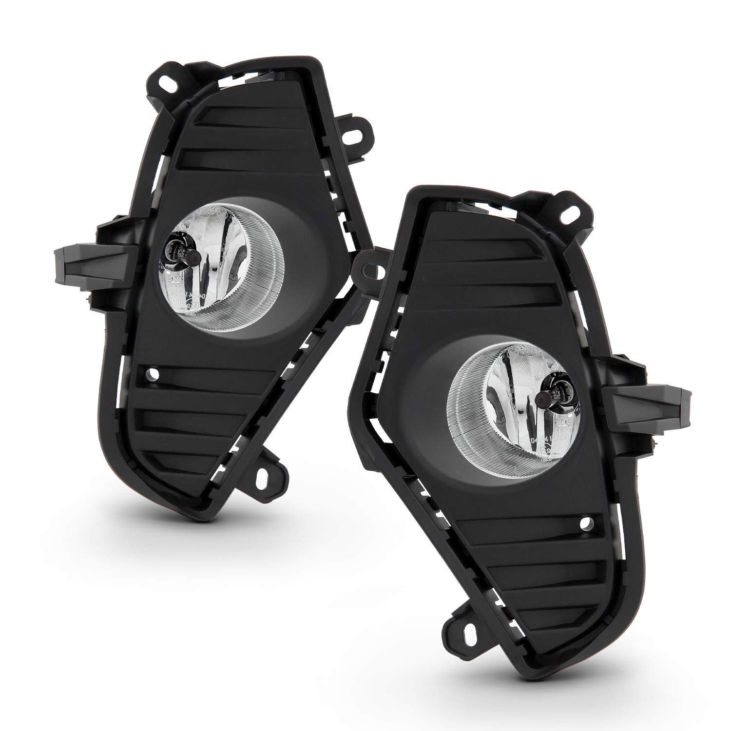 AKKON - Fits 2019-2024 Toyota Rav4 LE | XLE | Limited | XSE | SE Model Clear Bumper Fog Lights Pair Left+Right w/Accessories