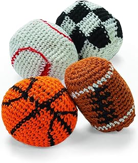 Knitted Sport Ball Kick Balls - Sport Party favors - 12 Pieces