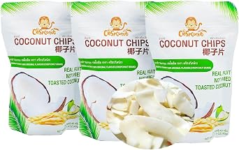 Coconut Chips 40g x3 Bags COCONUT CHIPS Roasted Coconut. Crispy and crunchy with just the right sweetness and creamy texture. Convenient resealable packaging | Crispy and crispy with just the right sweetness and creamy texture. Convenient zippered package