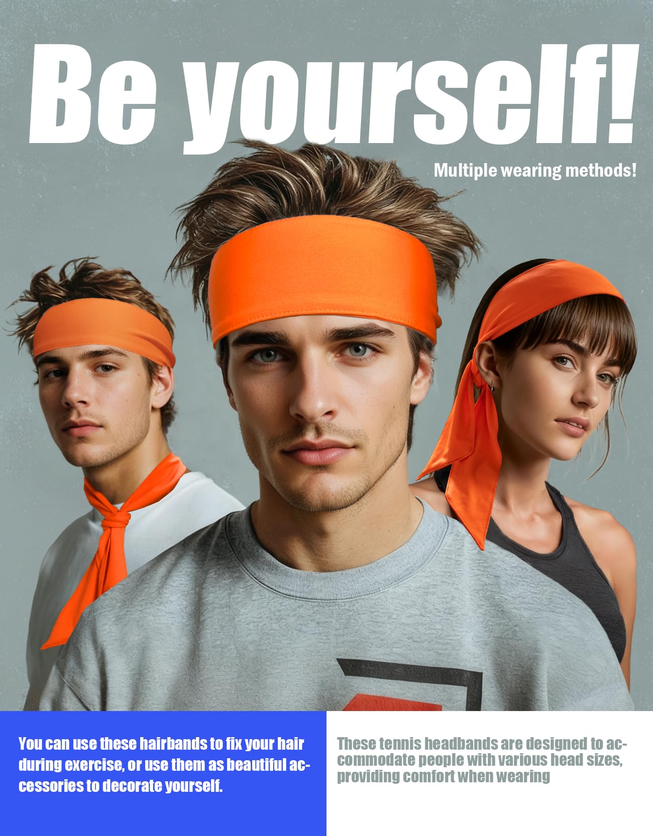 Diadema deportiva para hombres, mujeres, niños, ninja, karate, tenis, pirata, vincha atlética para baloncesto, sóftbol, correr, entrenamiento, yoga, voleibol