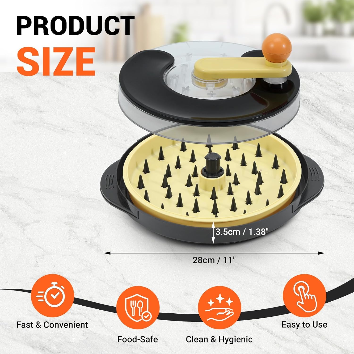 Upgraded Chicken Shredder Tool Twist, 360° Rotating Meat Shredder, 11 Inch
