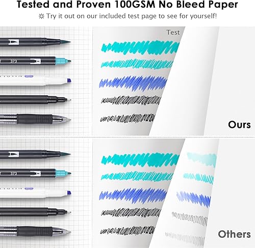 Miniatura 4 de Cuaderno de papel cuadriculado, 312 páginas numeradas, tamaño A5, de cuero de tapa dura, cuaderno de papel cuadriculado de 3.53 ozyd, con páginas de