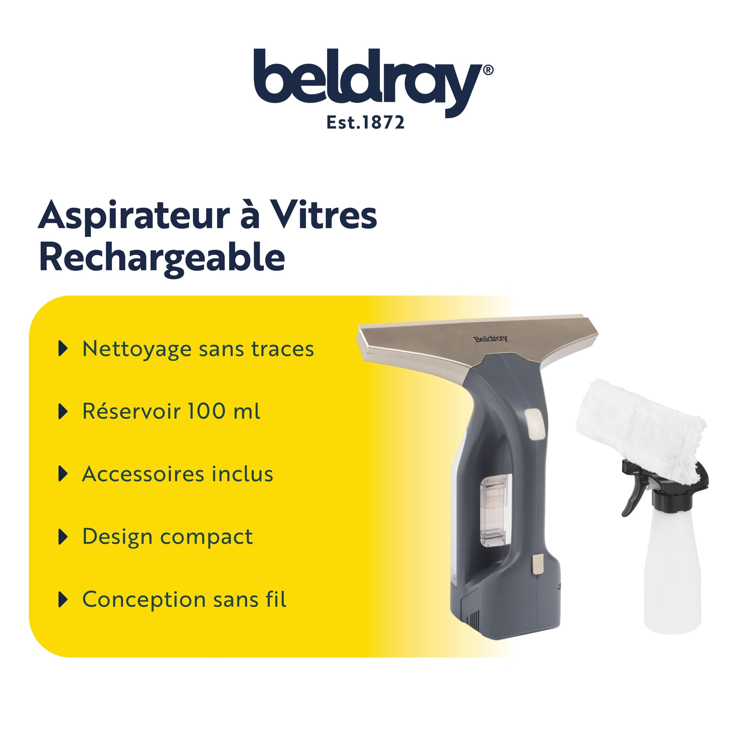 Beldray Nettoyeur de Vitres sans Fil