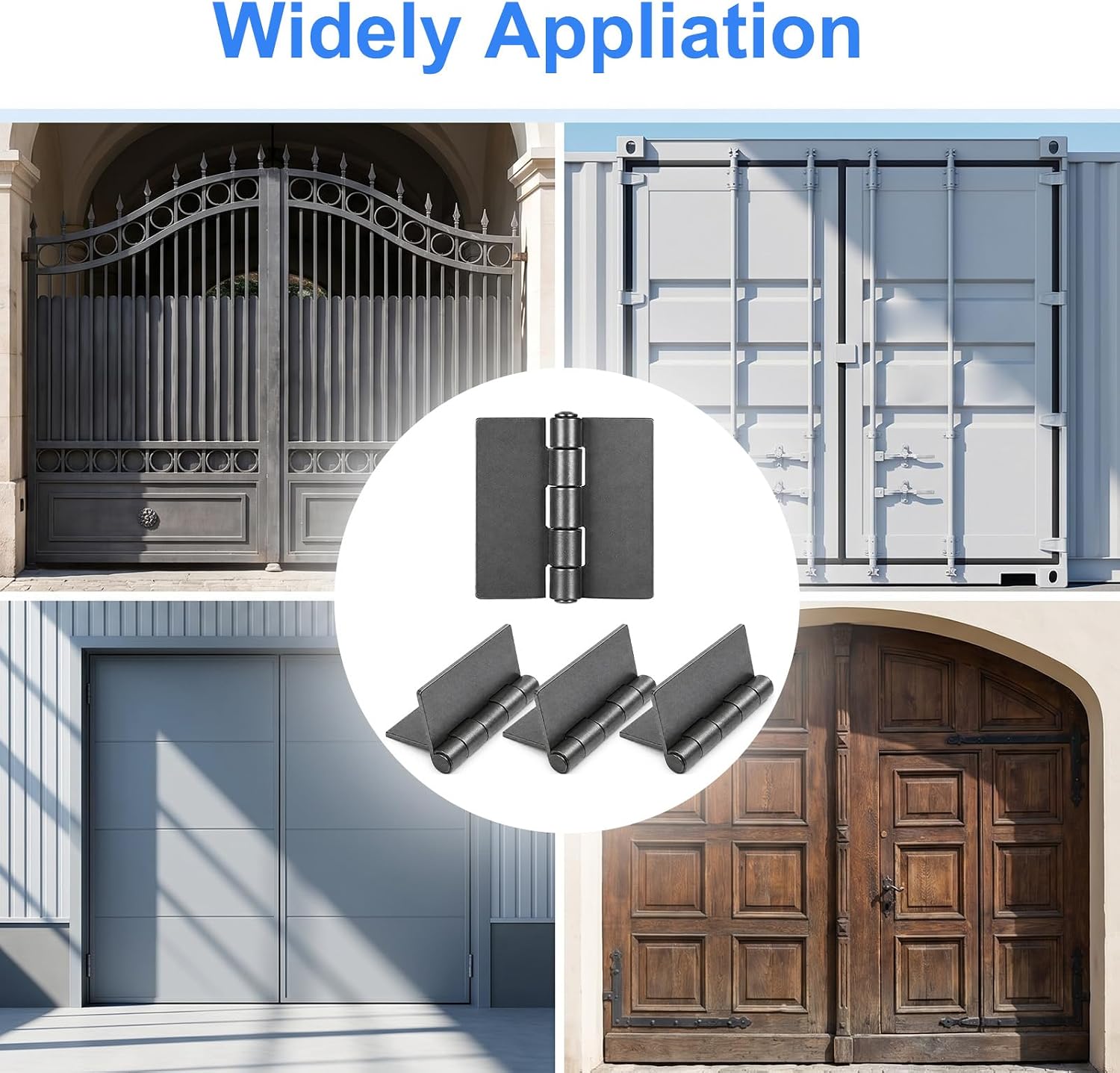 6 Pcs Weldable Hinges, 12 Ga Heavy Duty Weld On Hinge