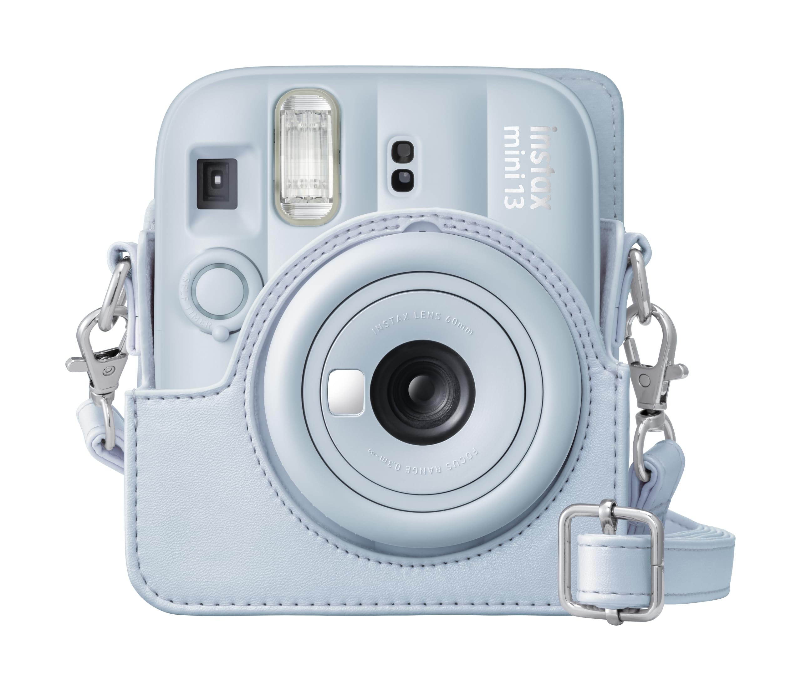 Etui na aparat instax mini 13 z regulowanym paskiem na ramię, kolor Frost Blue