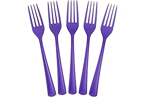 Purple Plastic Disposable Forks: A Touch of Elegance for Your Dining Table