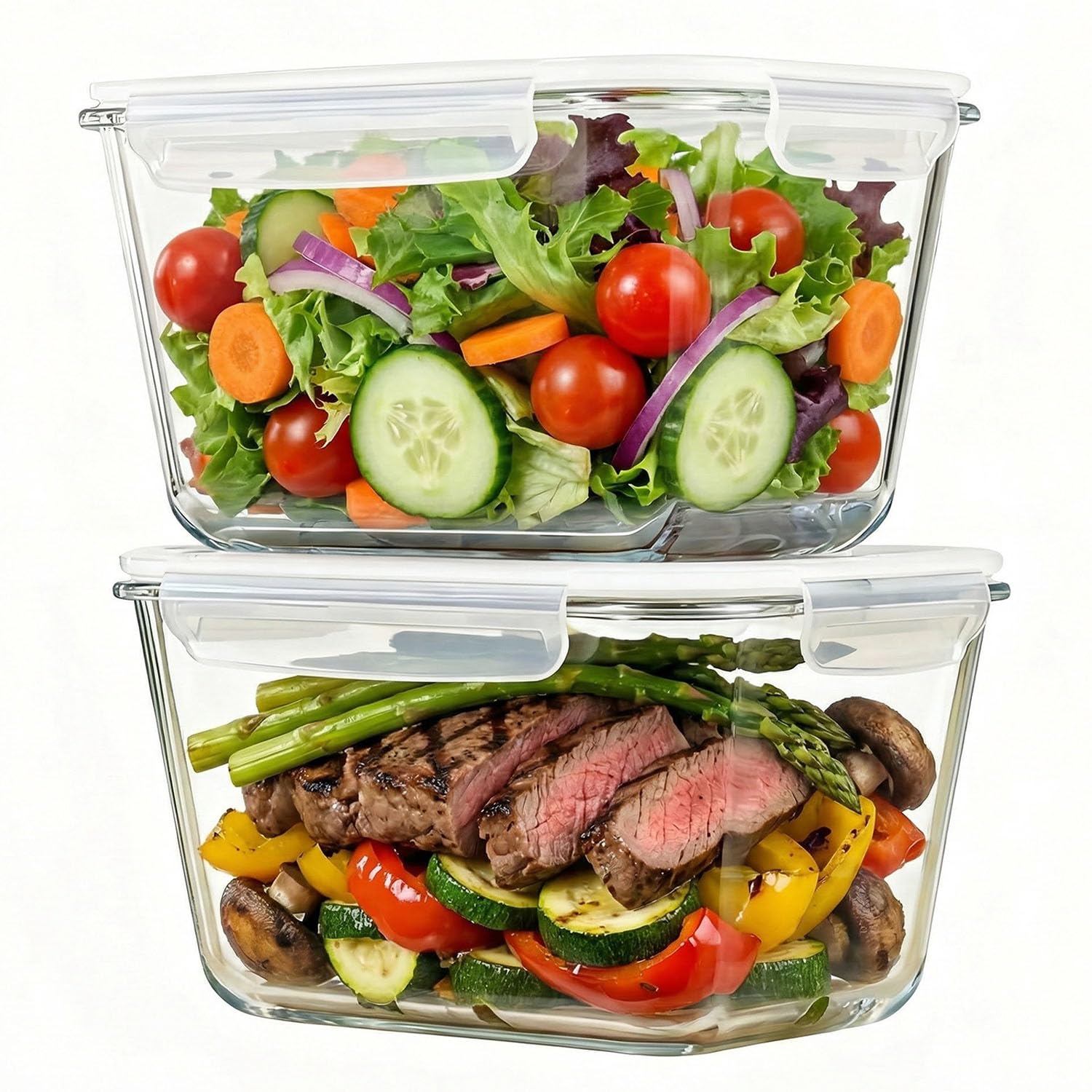 Photo 1 of Hontent 85oz Glass Food Storage Container Set
