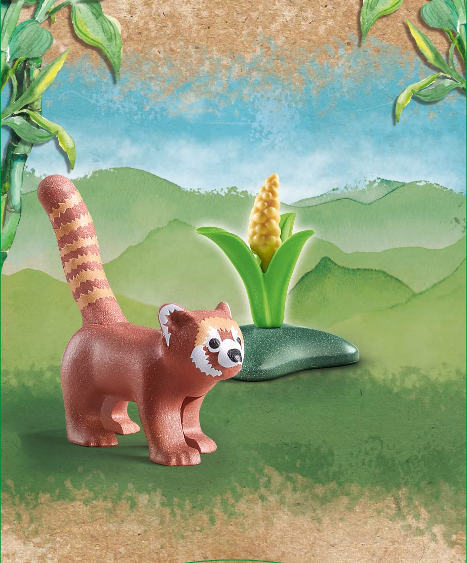 PLAYMOBIL Wiltopia 71071 Pandka ruda z wieloma akcesoriami i kartą kolekcjonerską z kodem QR, od 4 lat