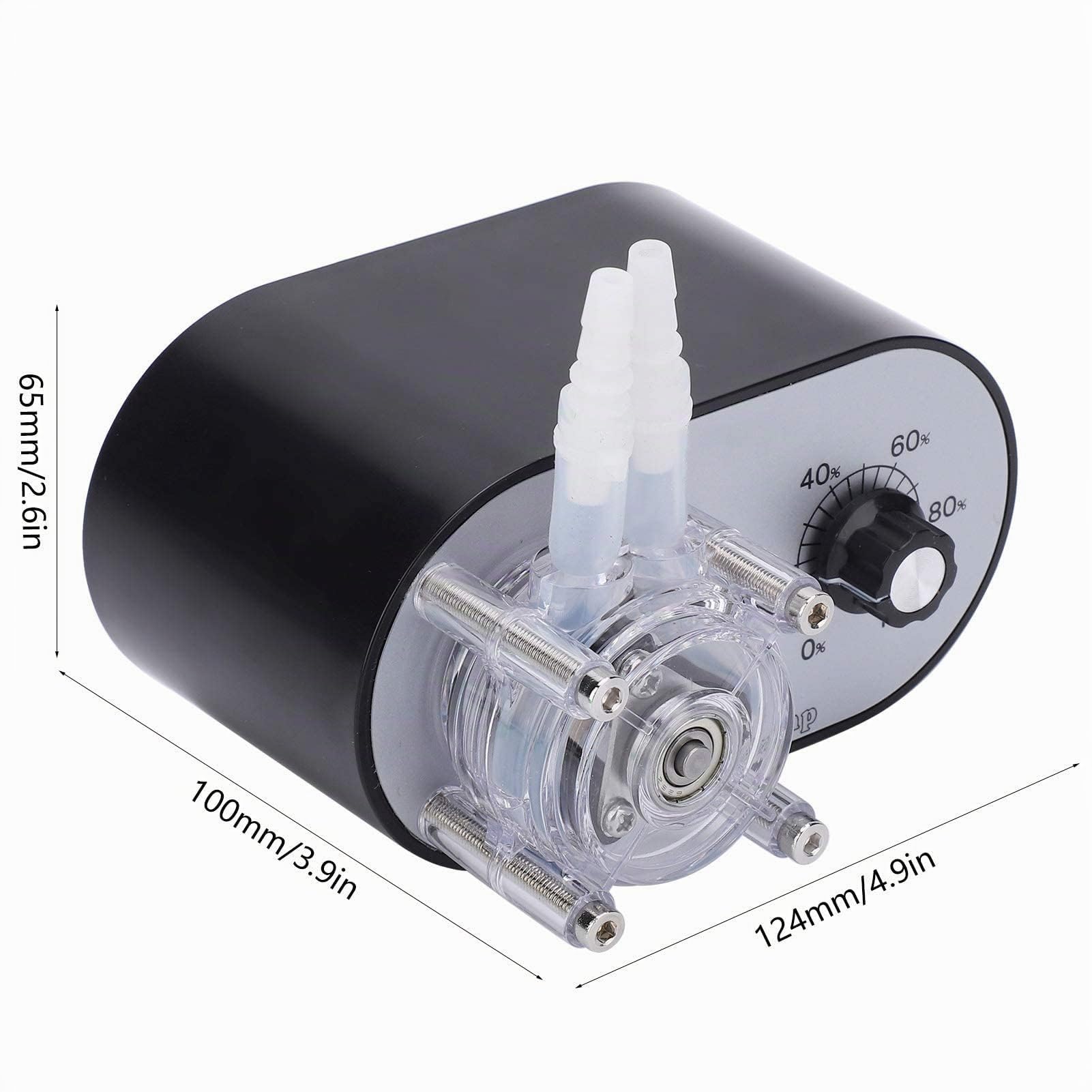 Peristaltikpumpe 114-500Ml/Min AC 100-240V Micro Schlauchpumpe Laboratory Peristaltikpumpe Hochfließende Peristaltikpumpe mit Einem Kopf(EU Plug)