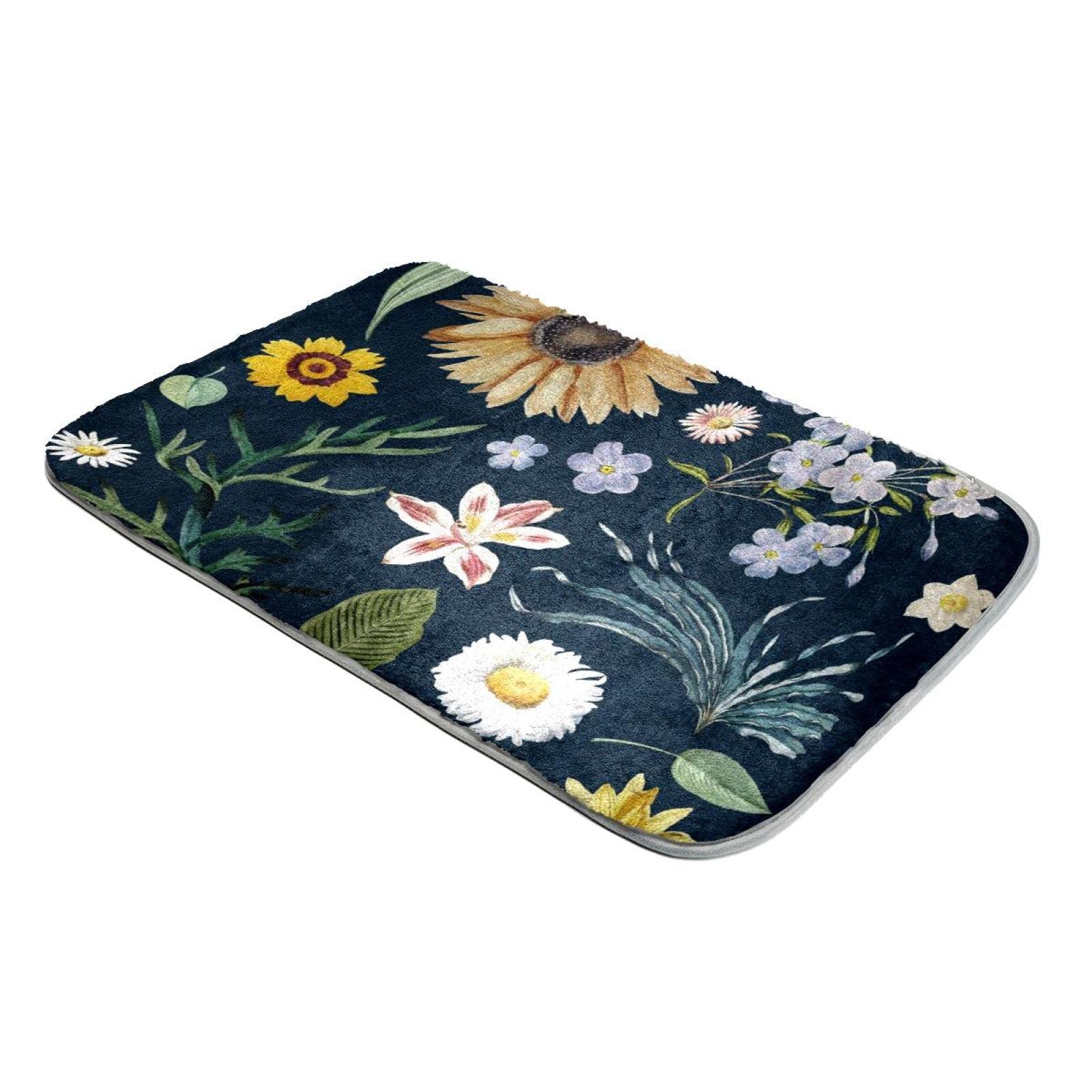 Tapis fausse fourrure marguerite blanche ambiance chaleureuse