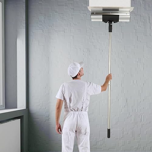 Miniatura 4 de Juego de cuchillas de acero inoxidable para paneles de yeso para techos y paredes con mango de aluminio, juego de cuchillos alisadores de masilla,