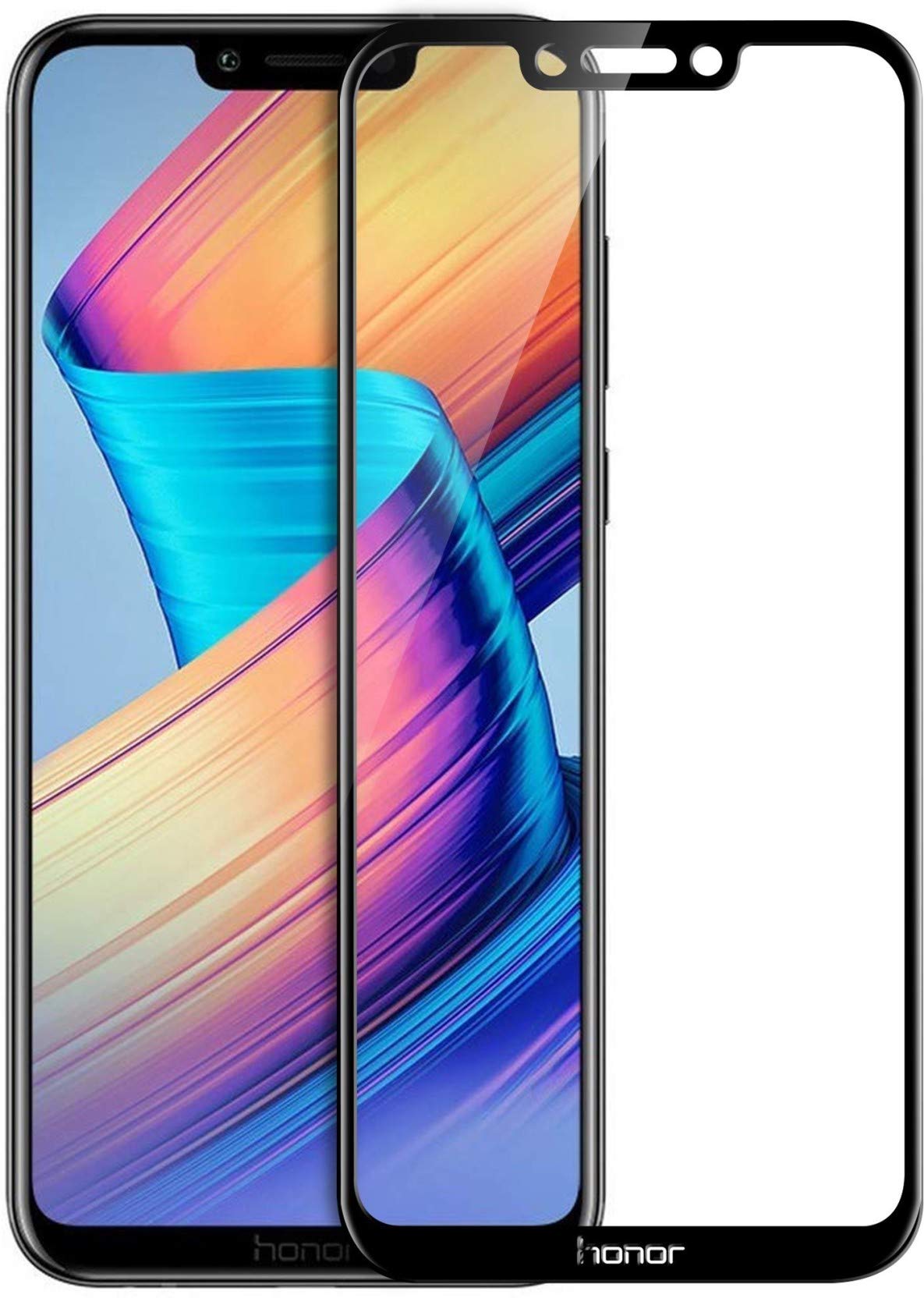 BOXXO Shield Tempered Glass for Honor Play Designed to Fit & Protect Smart Phone. Gorilla [Shatter Proof] [9H Hardness] - Black (B07WVDMC3B) Amazon Price History, Amazon Price Tracker