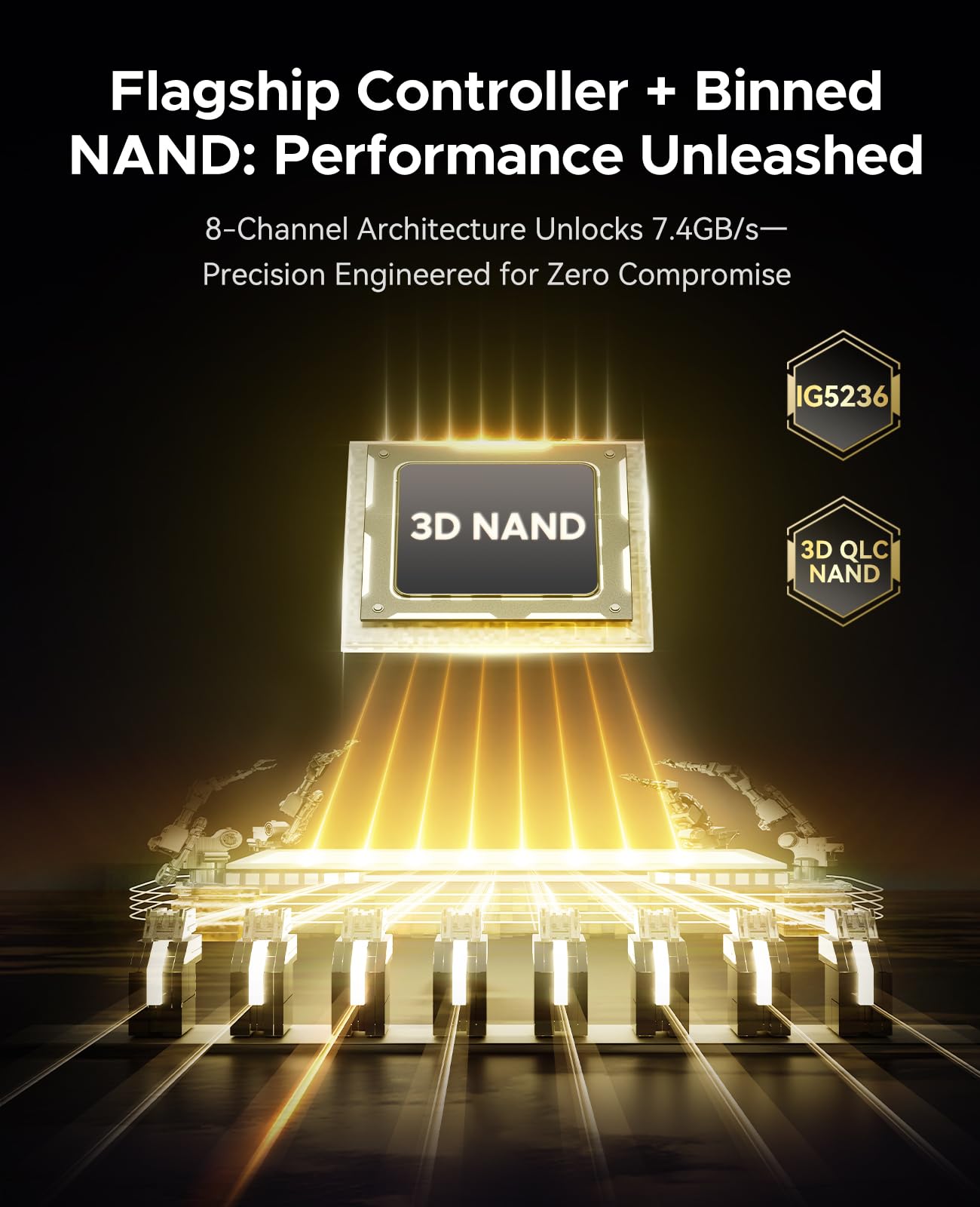 ORICO OG7000 2TB PCIe Gen4 NVMe SSD, Up to 7400MB/s, 8-Channel