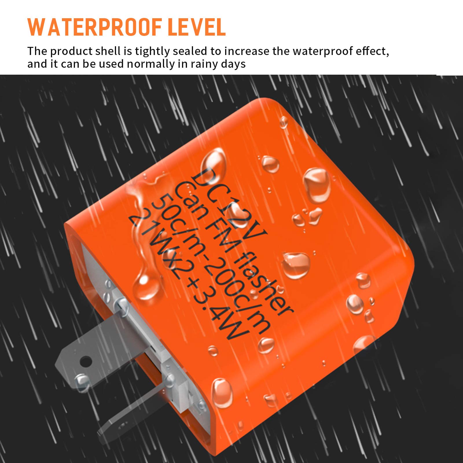 Guuzi Relais Clignotant À 2 Broches Led Moto Automatique 150w 12v Câble Clignotement Contrôle D