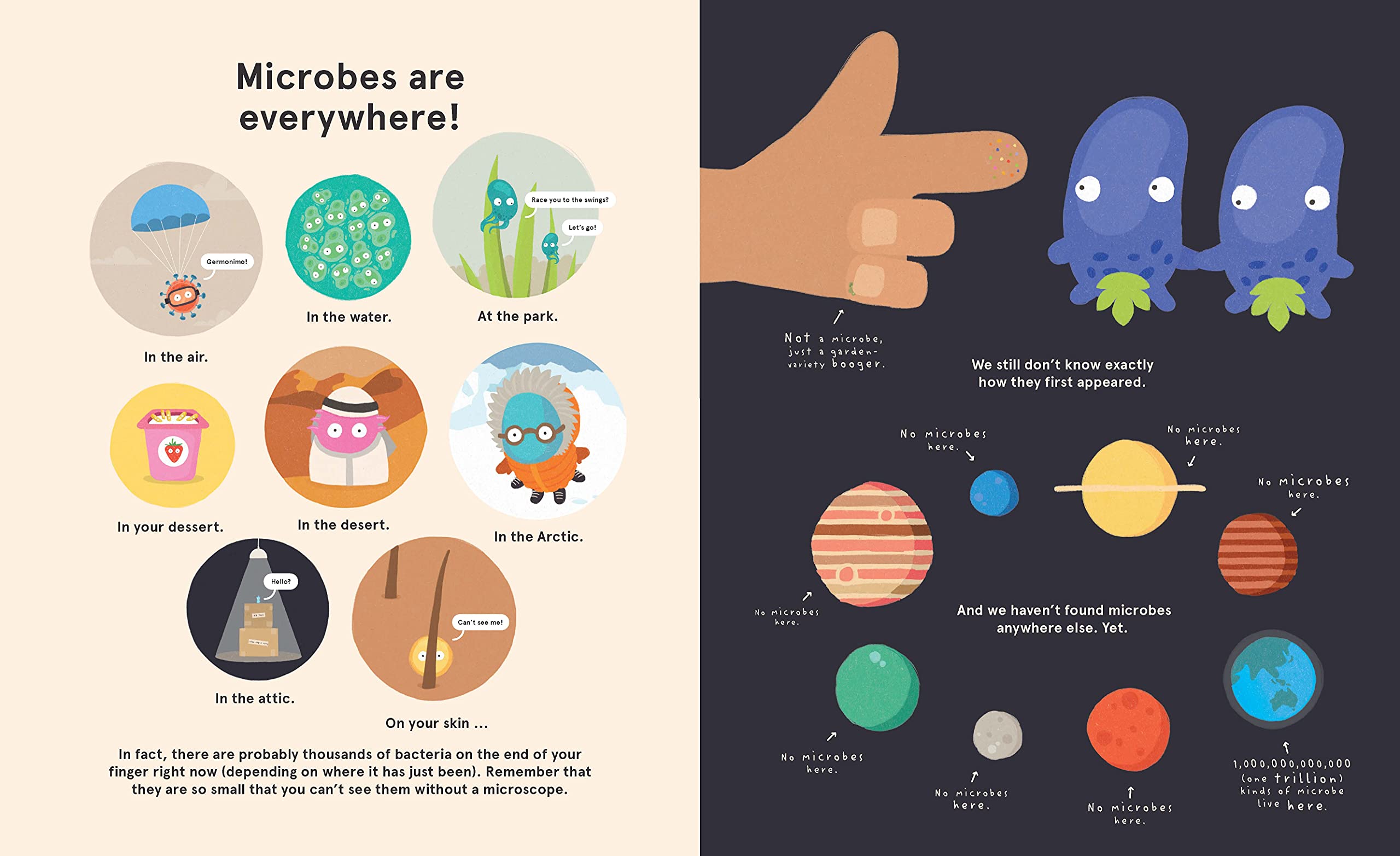 Me, Microbes and I: Meet the viruses, bacteria and other weeny weirdies that share your world.