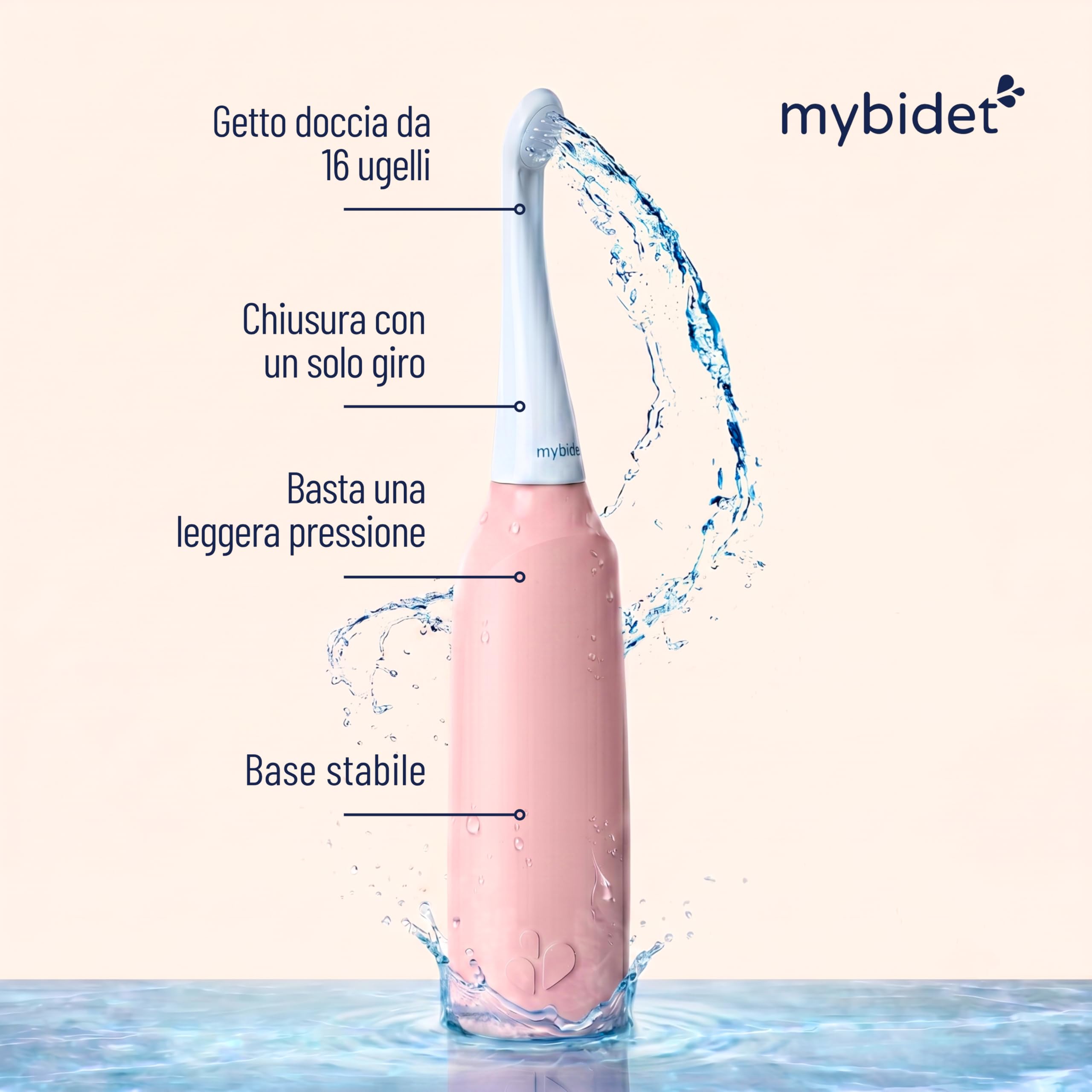 Doccia intima per glutei, risparmia 4000 salviette umidificate, 0% chimica, 100% acqua, per casa e in viaggio, senza batterie e connessioni, sostenibile