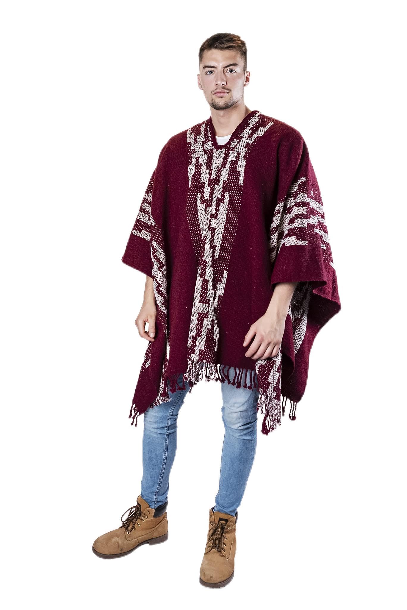HuapuiExperience Ultimate Comfort with Our Wool Poncho Men Collection, Clint Eastwood poncho, Wool Poncho, Wool Ponchos Men