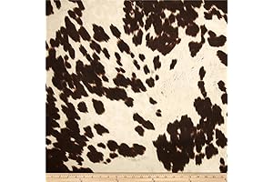 Udder Madness Upholstery Milk Cowhide Fabric