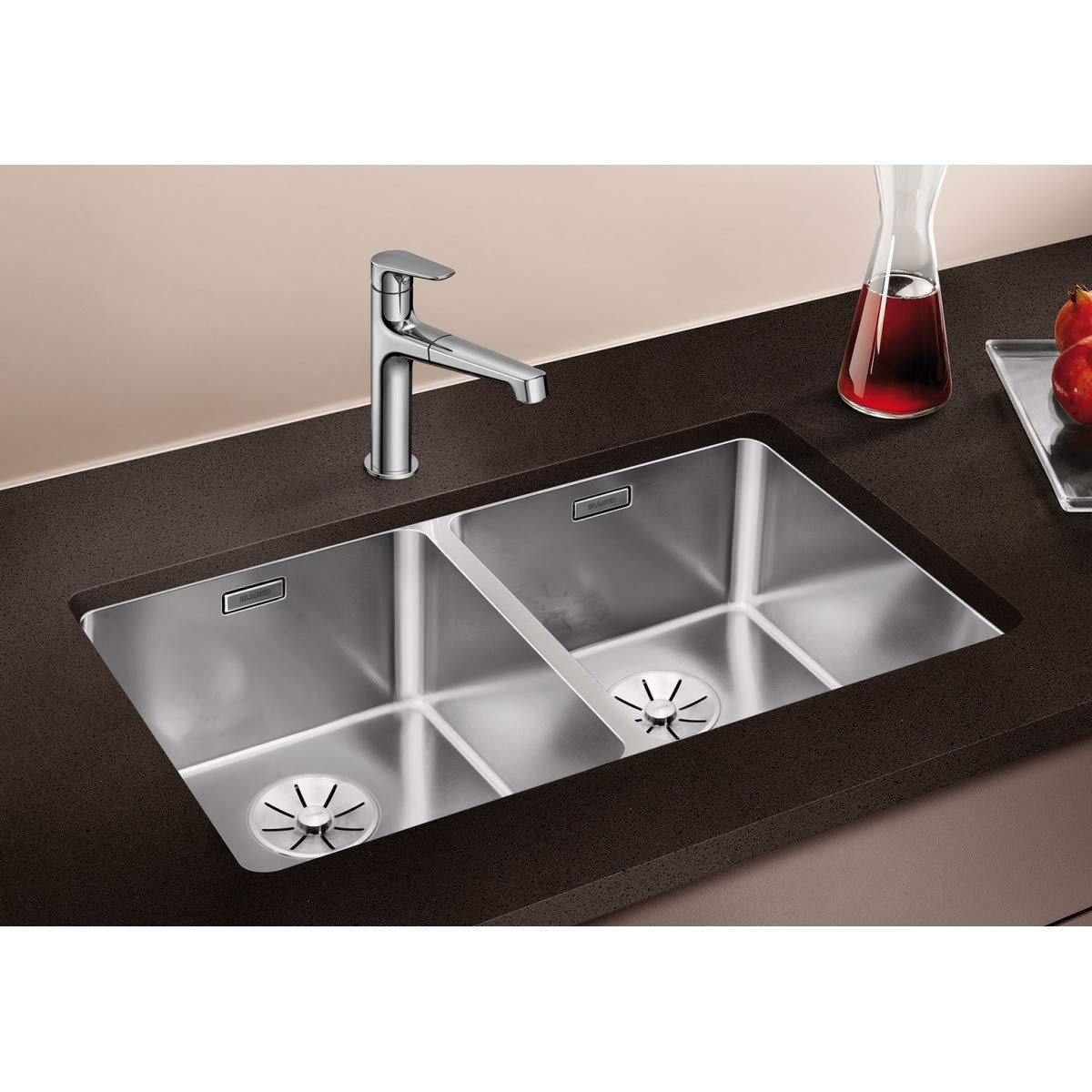Blanco 522983 | Fregadero de cocina de acero inoxidable ANDANO 340/340-U | Color : acero inoxidable