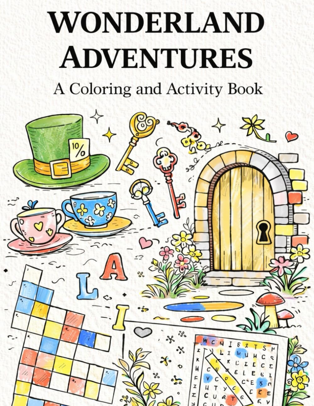 Wonderland Adventures: A Coloring & Activity Book