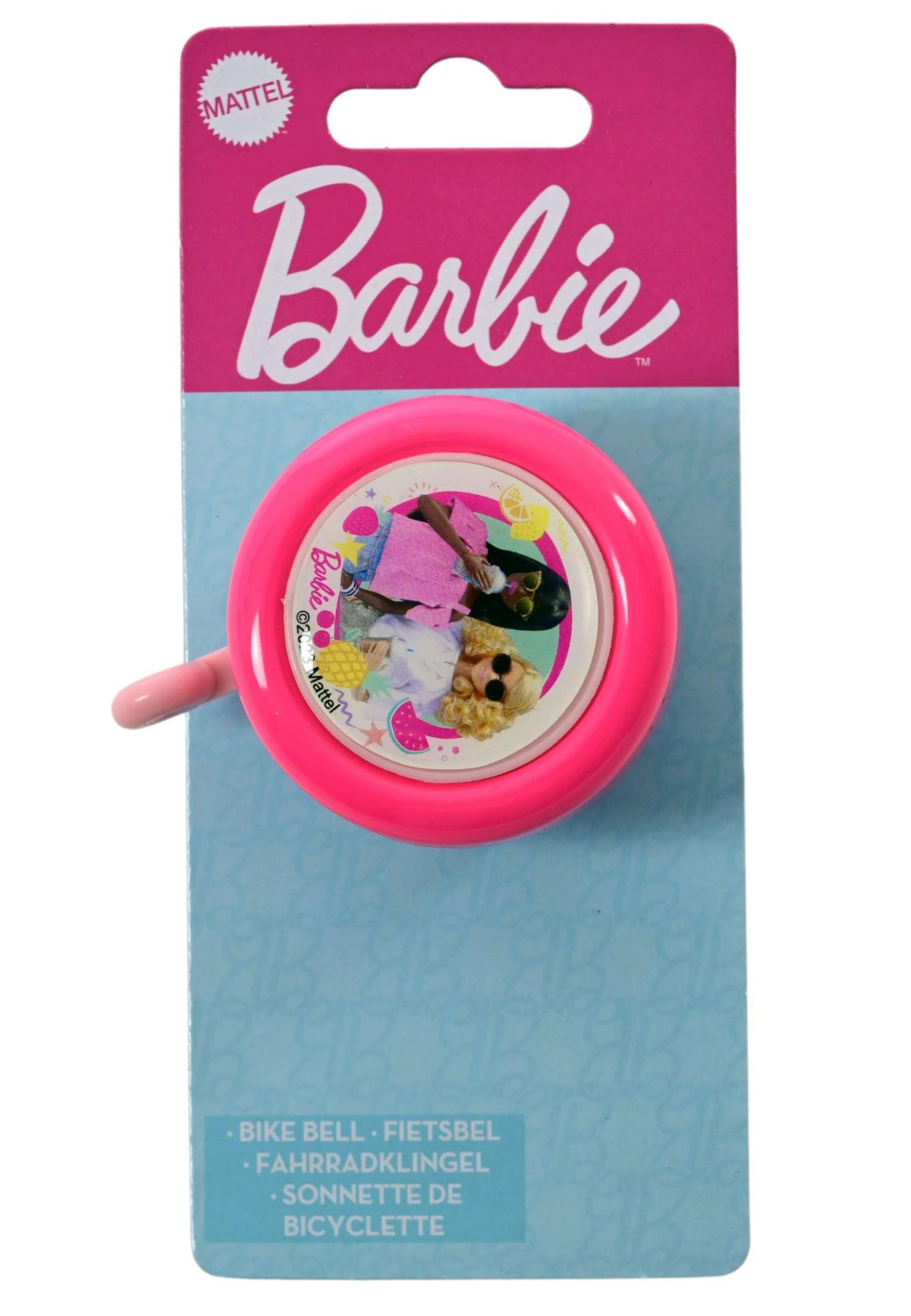 Barbie Metal Kids Bicycle Bell, pink