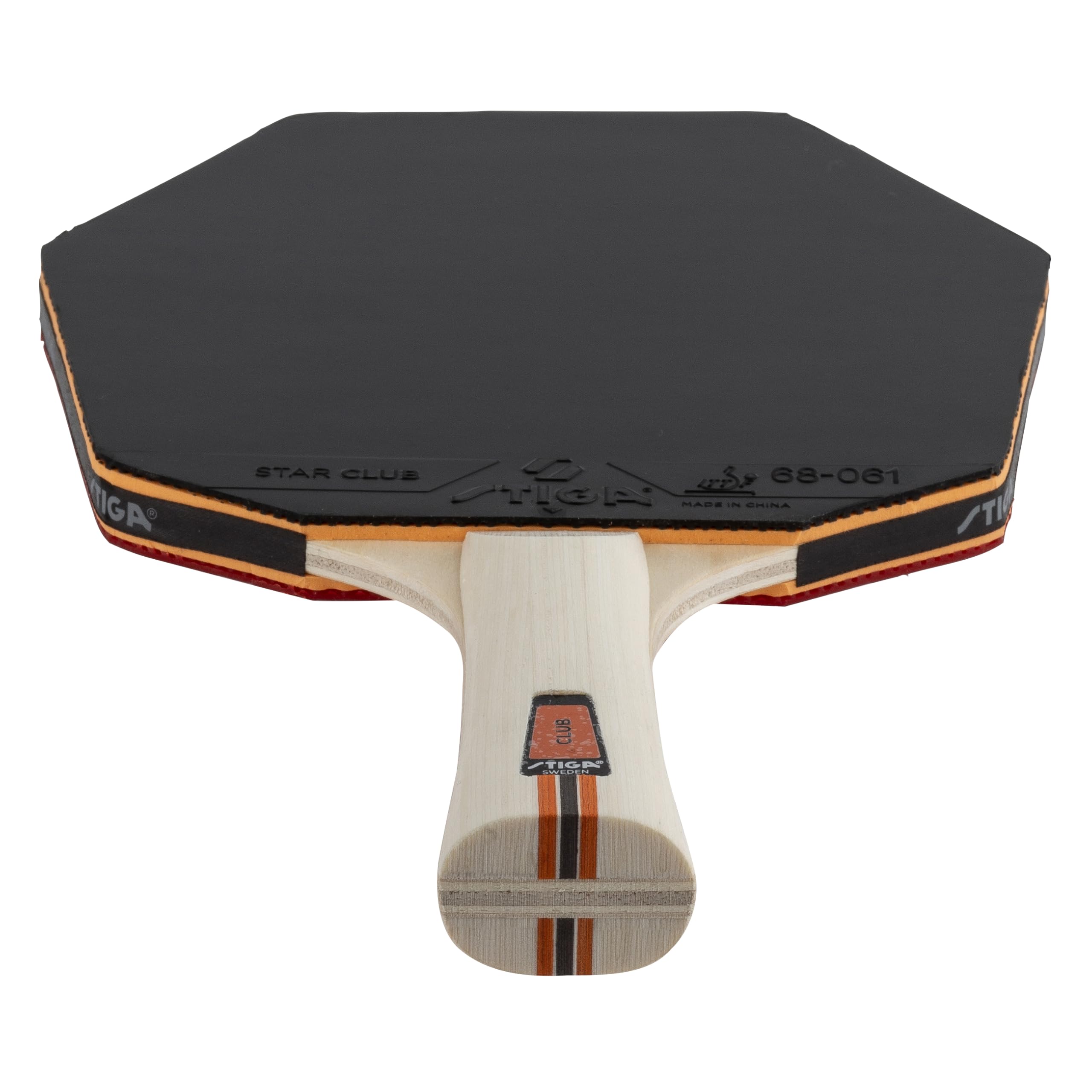 Raquette de Tennis de Table STIGA Club Cybershape. Raquette de Tennis de Table pour débutants avec Bois 5 Plis, revêtement Star Club et Grand Sweet Spot