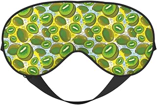 Comfortable Eye Masks for Sleep - Watercolor Kiwi Fruits Summer Sleep Masks for Women Men, Soft Blackout Eye Mask for Sleeping