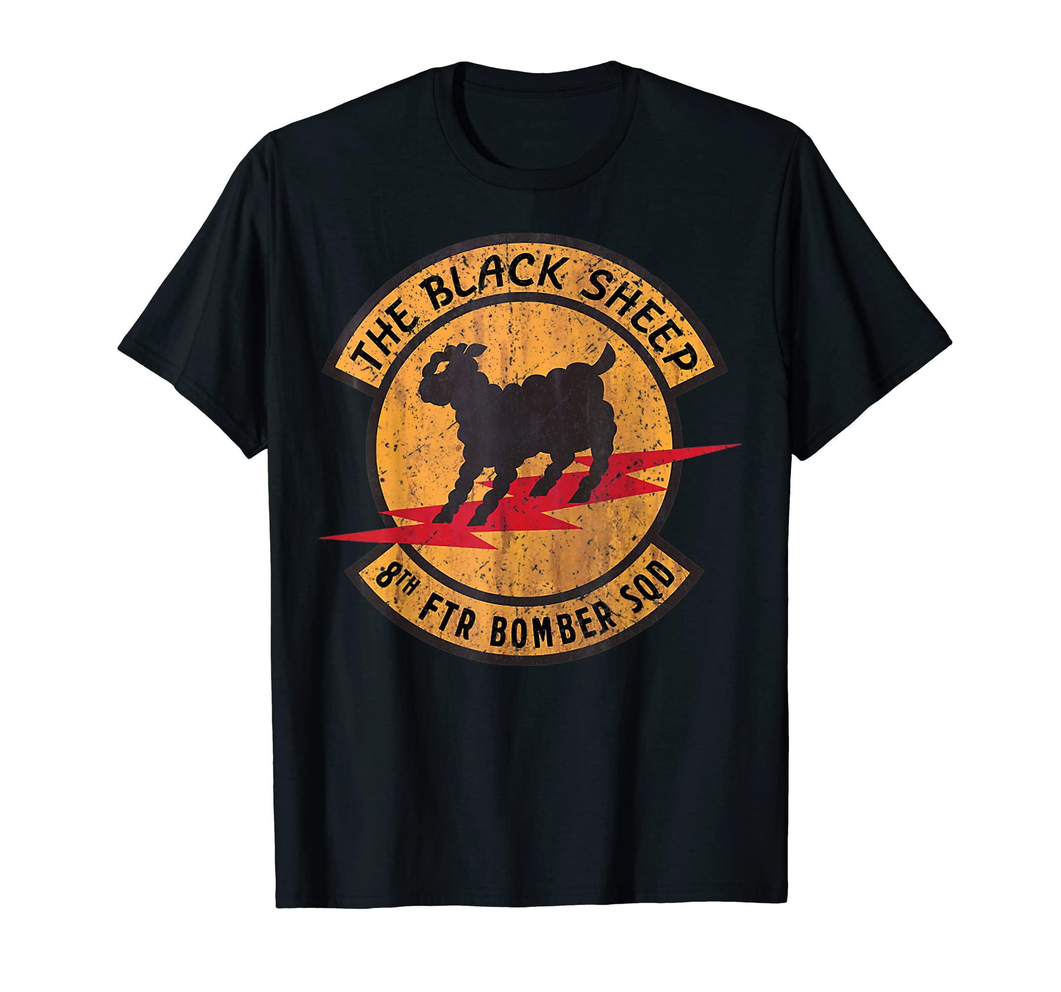 Vintage Black Sheep 8th FTR Bomber SquadronT-ShirtOEKO-TEX STANDARD 100