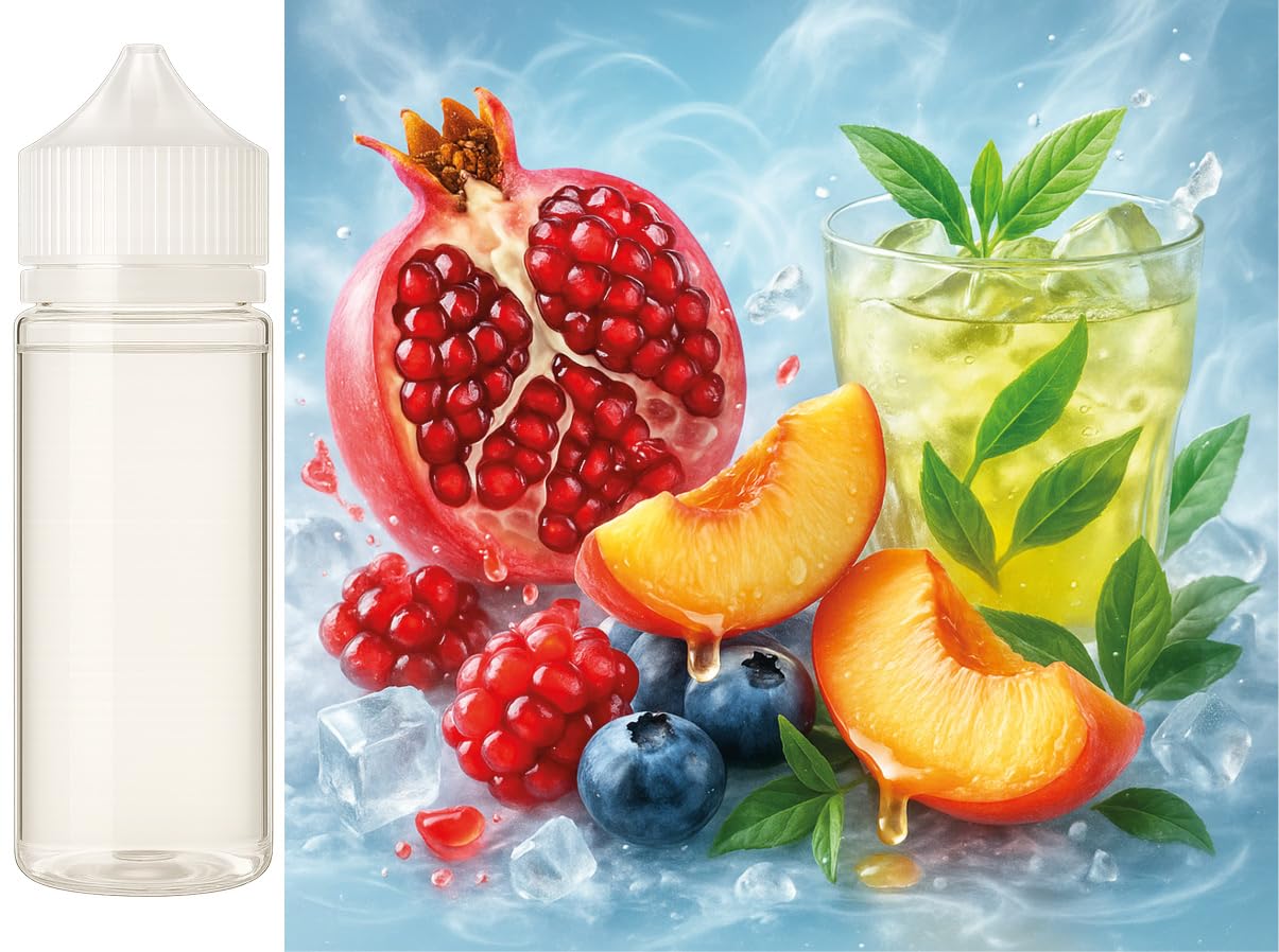 Crimson Breeze – granat brzoskwinia zielona herbata Ice aromat koncentrat – Wegański – Sasami – 100ml