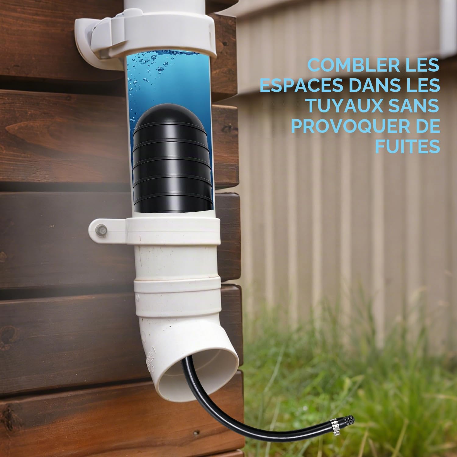 Tissting Bouchon Gonflable pour Tuyaux 110mm Obturateur de Drain Flexible | Étanchéité Rapide pour Réparation, Idéal Plomberie, Assainissement, Inspection, Outil Professionnel et Bricoleur