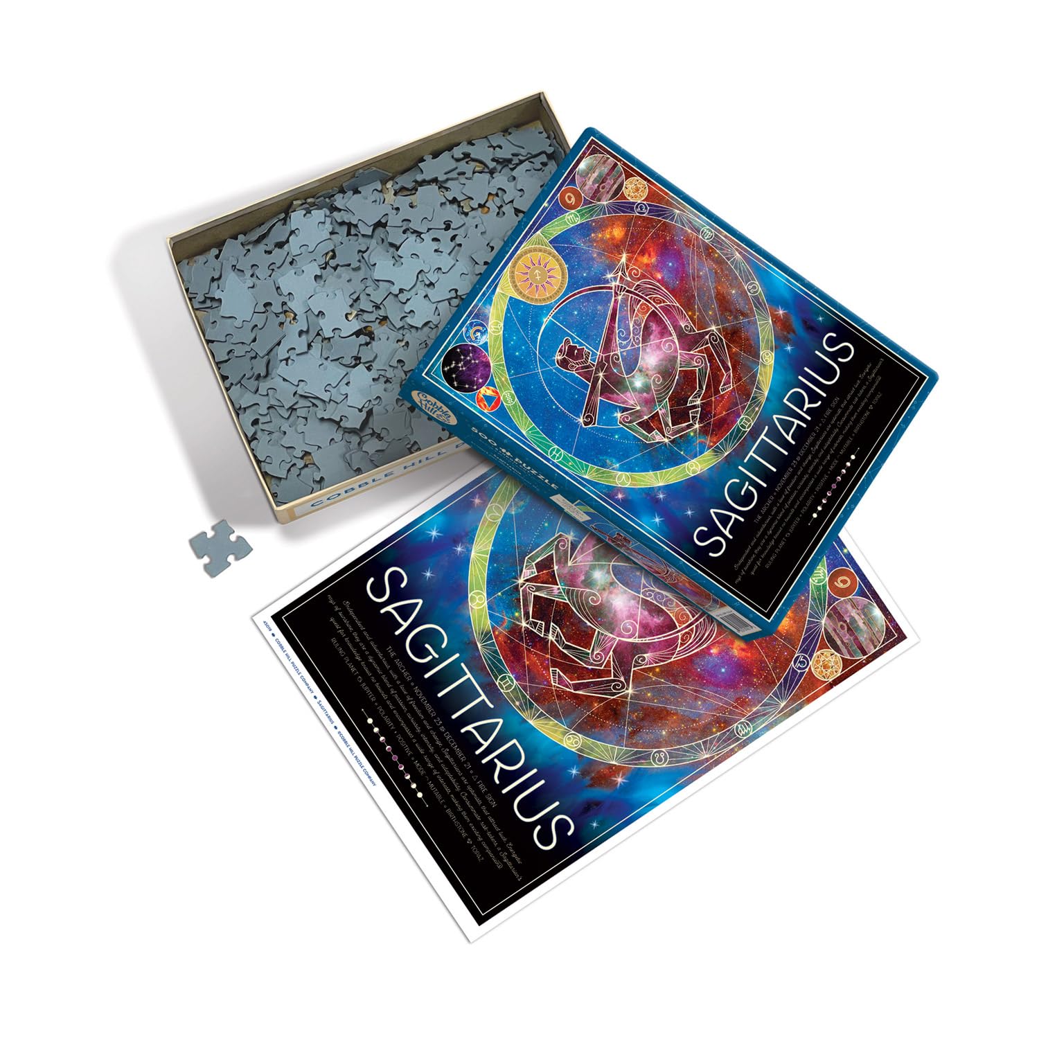 Amazon.com: Cobble Hill 500 Piece Zodiac Puzzle - Sagittarius