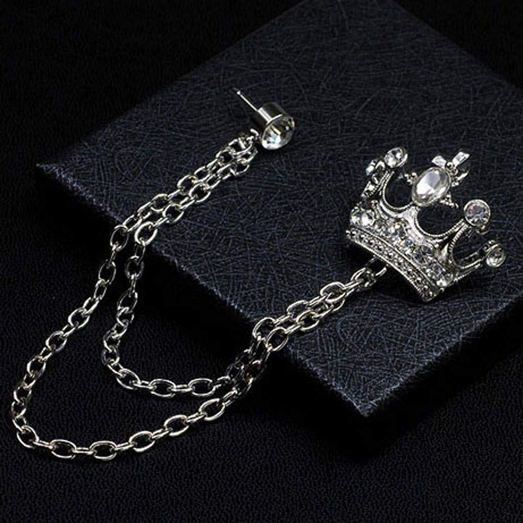 Brosche Damen Krone Kette Kleidung Brosche Schmuck, Legierungsmaterial, Unisex Pin Dekoration