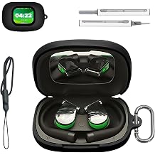 for Cleer ARC 6 Ear Earbuds Case Cover,Liquid Silicone Full-Body Protective Cover,Anti-Fingerprint,Dustproof,Shockproof,Skin-Friendly TextureBlack