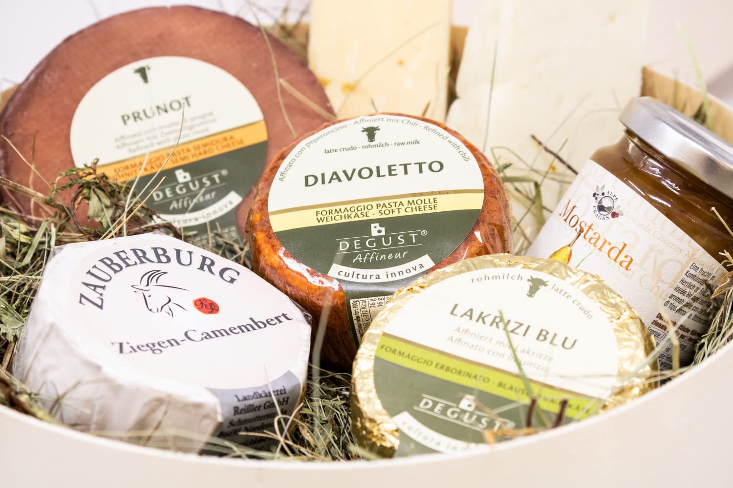 Assortimento Formaggi DEGUST Alto Adige + Italia + Germania
