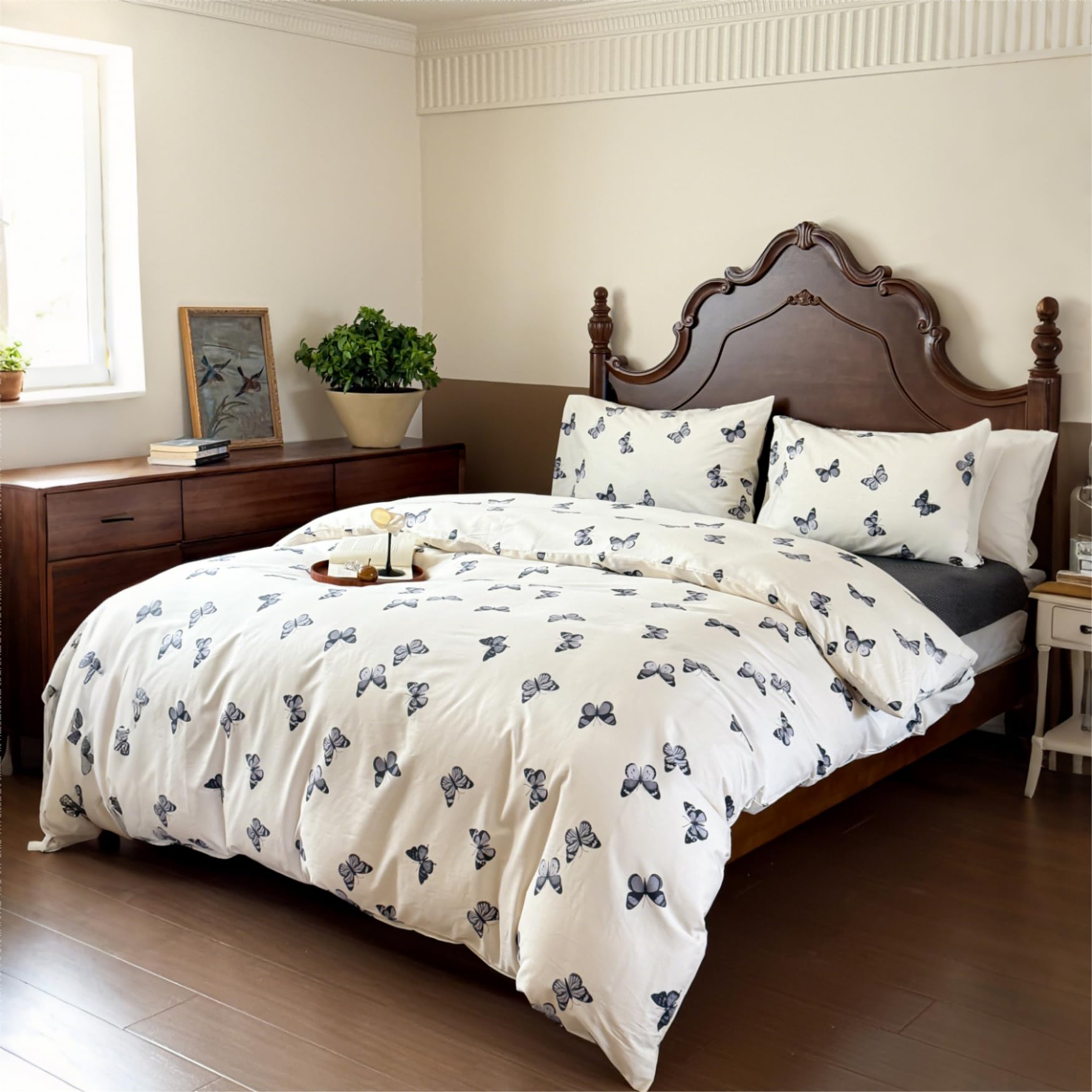 Parure de lit coton respirant 220x240 avec fermeture éclair pratique