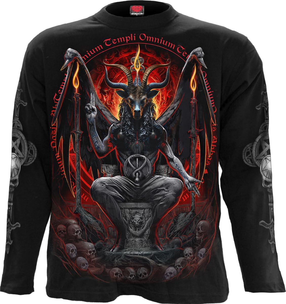 Spiral - Baphomet - Longsleeve T-Shirt Black - XXL