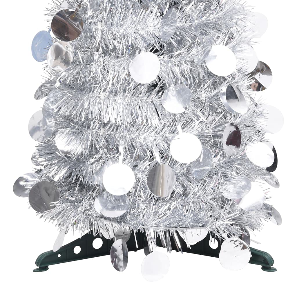 YHANEC Pop-up kerstboom 1,8 m, kunstkerstboom met lametta, opvouwbare