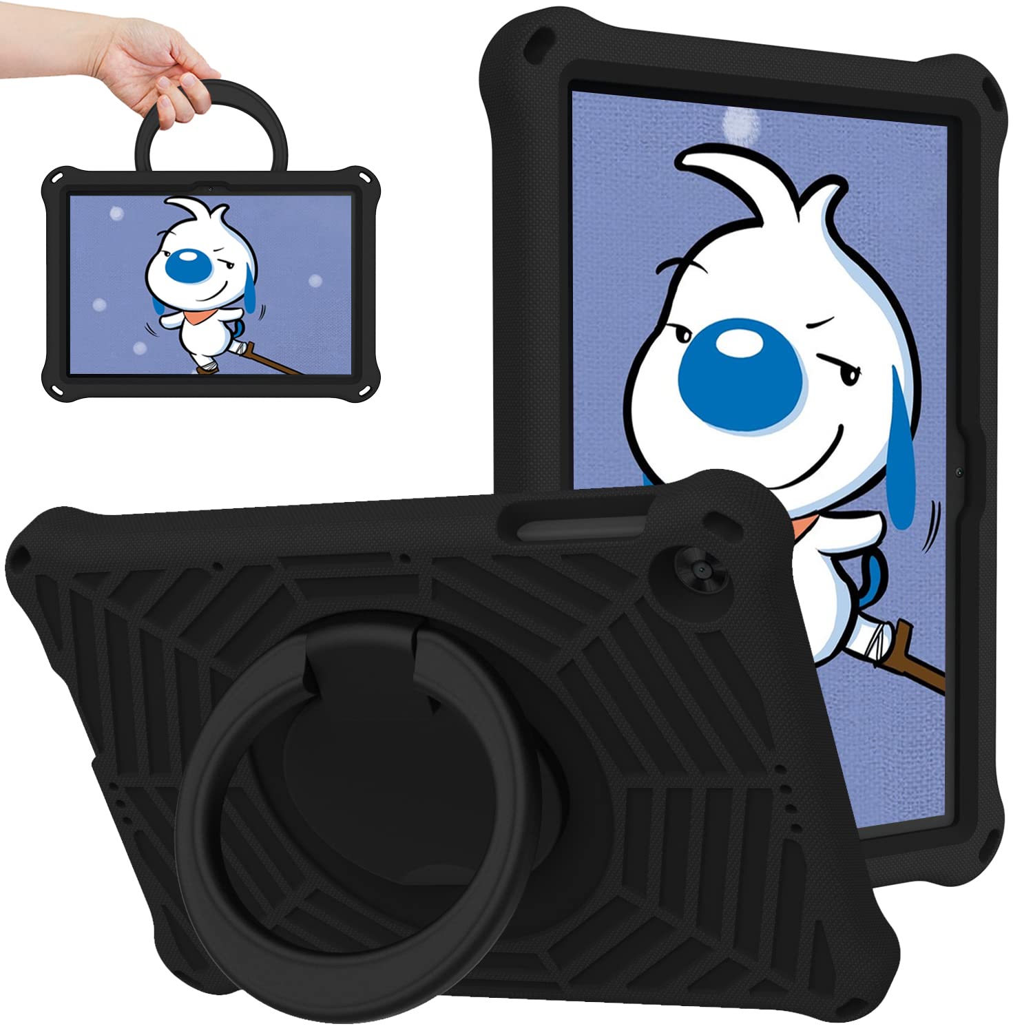 Custodia Antiurto Per Tablet Huawei Enjoy T2 / MatePad T10/T10S - EVA Leggera Con Maniglia E Tracolla, Protezione Bambini - 4