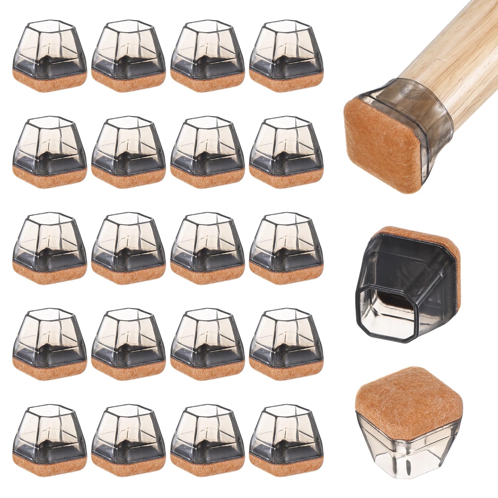 M METERXITY 24-Pack Chair Leg Floor Protectors
