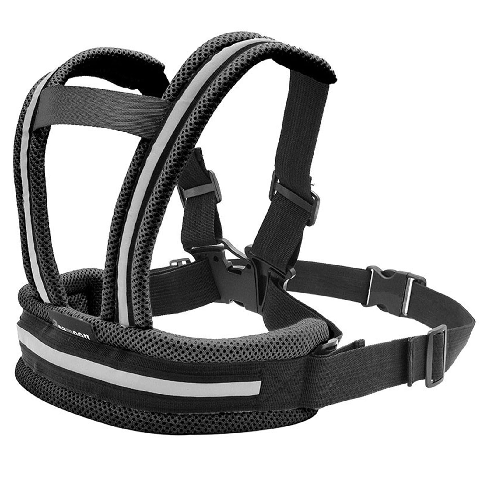 Cinturón Moto Niño, Motocicleta Bicicleta Niño Cinturón, Cinturón de Niños de la Motocicleta, Motocicleta Bicicleta Niño Cinturón de Seguridad, Adjustable Arnes Moto,con Reflectantes, Negro