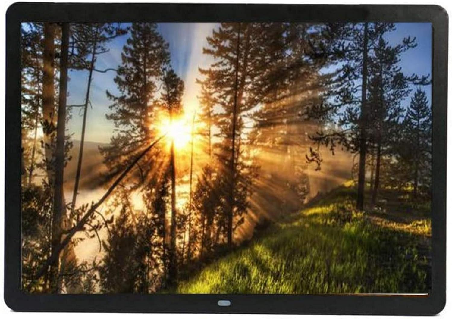 Cadre photo numérique de 17 pouces idéal pour offrir un album de souvenirs vidéo HD 1080p aux grands-parents