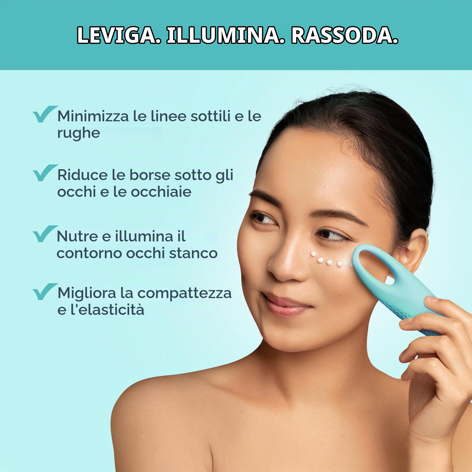 FOREO IRIS Crema per Contorno Occhi Antirughe e Occhiaie - Acido Ialuronico - Vitamina C e Vitamina E - Antiossidante - Vegano - Formato viaggio - Tutti i tipi di pelle